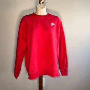 Nike (Small) Red Crewneck Sweatshirt